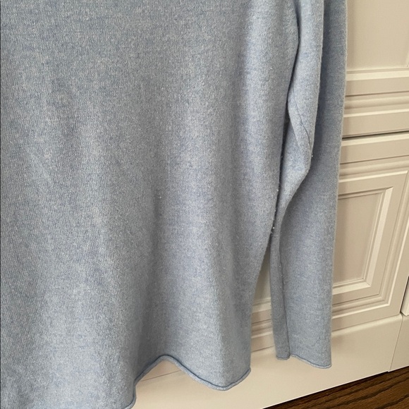 J. Crew Crewneck Cashmere Sweater in Soft Blue - Picture 7 of 7